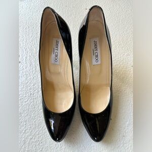 Jimmy Choo Black Patent Leather Pumps